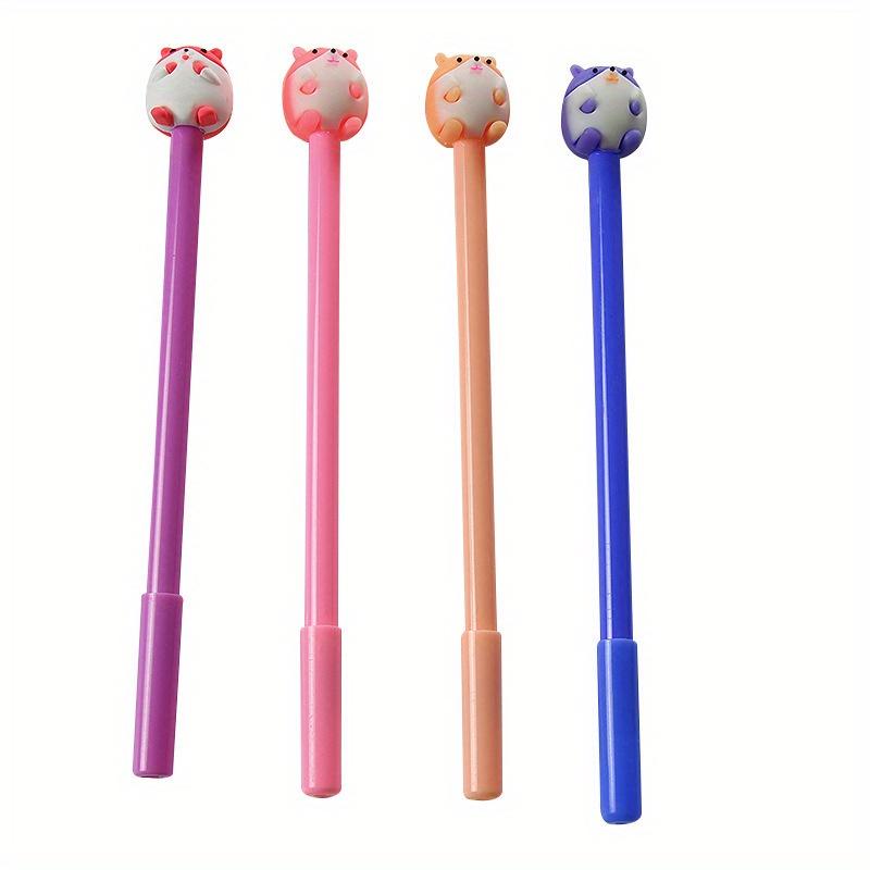 10pcs 0.5mm Cute Hamster Gel Pen Cartoon Gel Pen Creative Learning Stationery Water-based Pen Prize Gift
