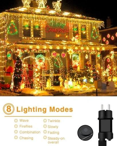 Kurtyna Świetlna Lampki 320Led Girlanda Ip44 21M