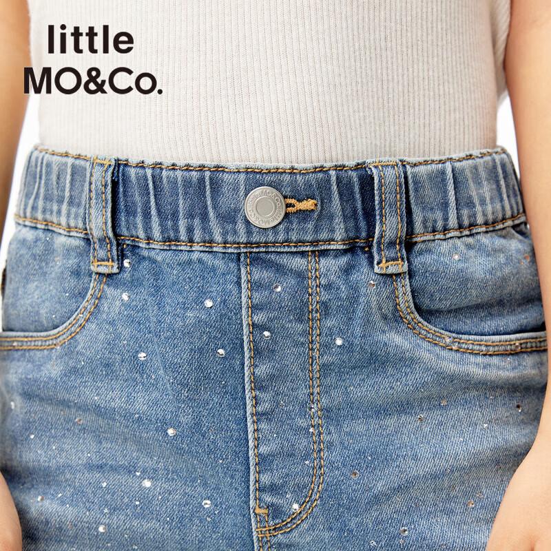 МО&Ко. Джинсовые расклешенные брюки для девочек Little Moco