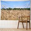 Пейзаж поля пшеницы гобелен настенный хиппи тапиз стиль бохо загадочный домашний декор стены фоновая ткань