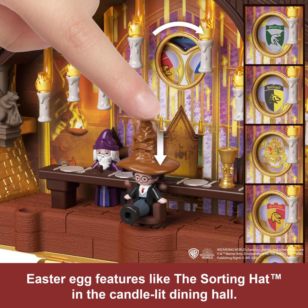 Polly Pocket Collector Playset, Harry Potter Compact, with 5 Dolls and 11 Accessories