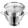 Stainless Steel Soup Tureen with Ladle Slot Lid 4.5L
