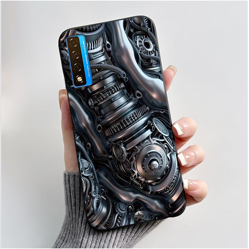 Чехол для TCL 20 20S 20 Pro 5G 20L Plus 20L+ Чехол Роскошный Дракон Милый Крутой Мальчики Девочки Черный Мягкий Силиконовый Чехол для Телефона Задняя Крышка