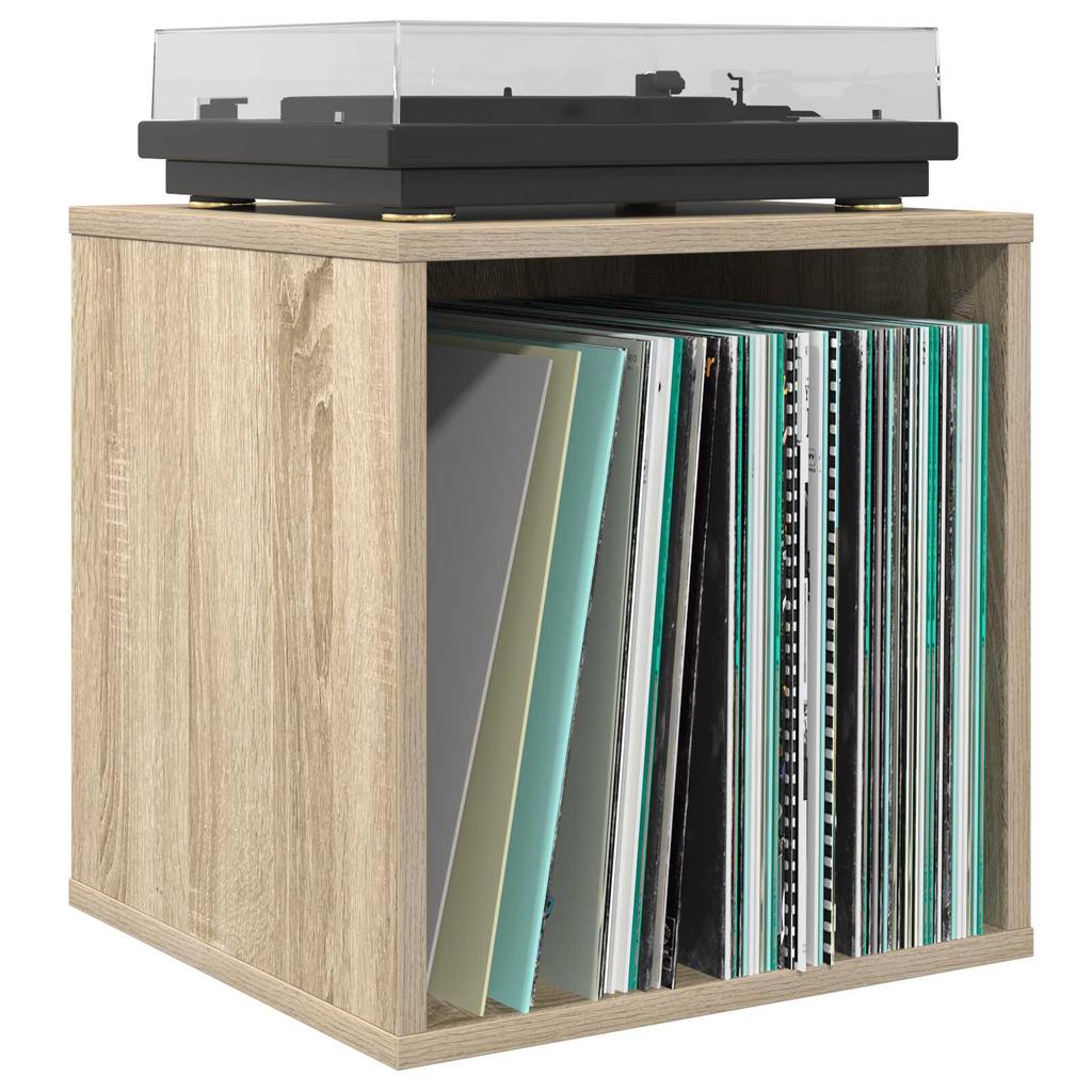 Vinyl Album Box Sonoma Oak 37 x 36.5 x 38 cm Particleboard