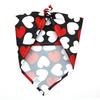 Valentine's Day Dog Bandana Dog Heart Prints Cute Triangular Bib with Love Pet Scarf for Small
