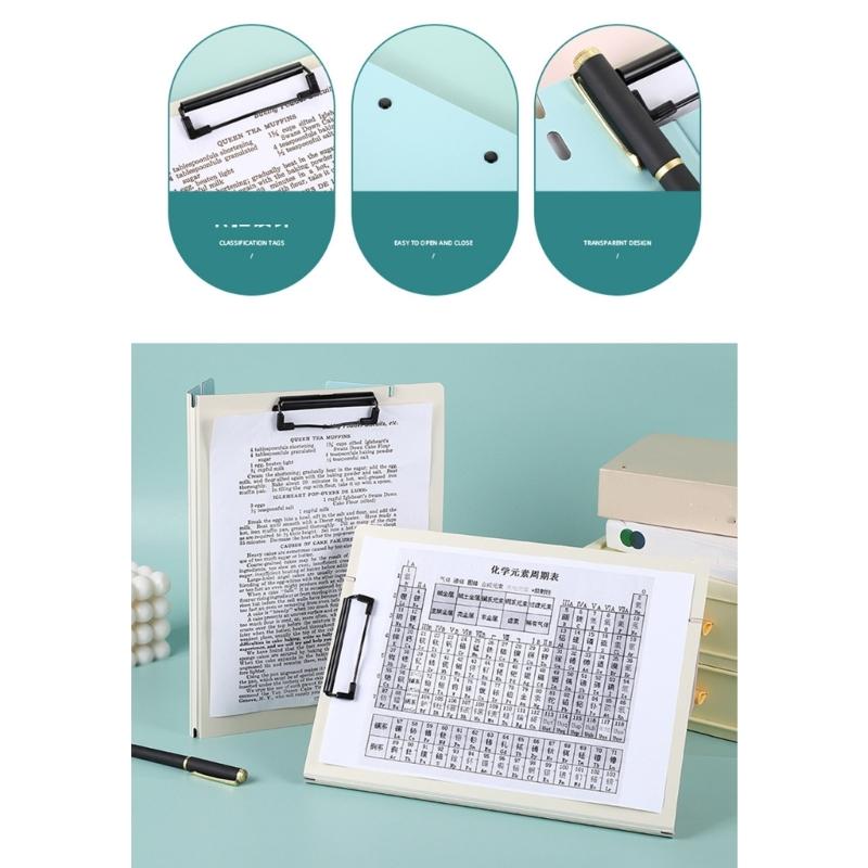 Standing up Clipboard Adjustable Angles Foldable Clipboard Writing Pad Document Organiser For Music Score File Storage
