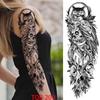 1 PC 480*170MM Full Arm Temporary Tattoo Sticker Sleeve Men Women Fashion Sexy Fake Tattoo Wolf  Lion Tiger Painting Tattoo Skull Angel Tattoo