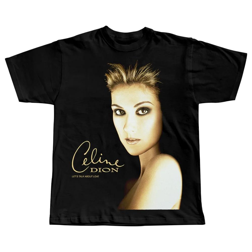 Celine Dion Metal Funny Large Printed Cotton Women's T-Shirt Short Sleeve T-Shirts Titanic Movie Hipster Tops