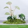 Luxury Faux Green Plant and Flower Decor - Indoor Moss and Grass Clusters for Elegant Landscaping.