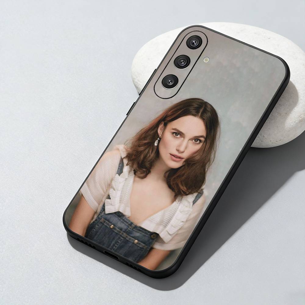 Чехол для телефона с изображением актрисы Киры Найтли для Samsung Galaxy A73, A72, A71, A70, A52, A51 и других моделей. Мягкий черный чехол