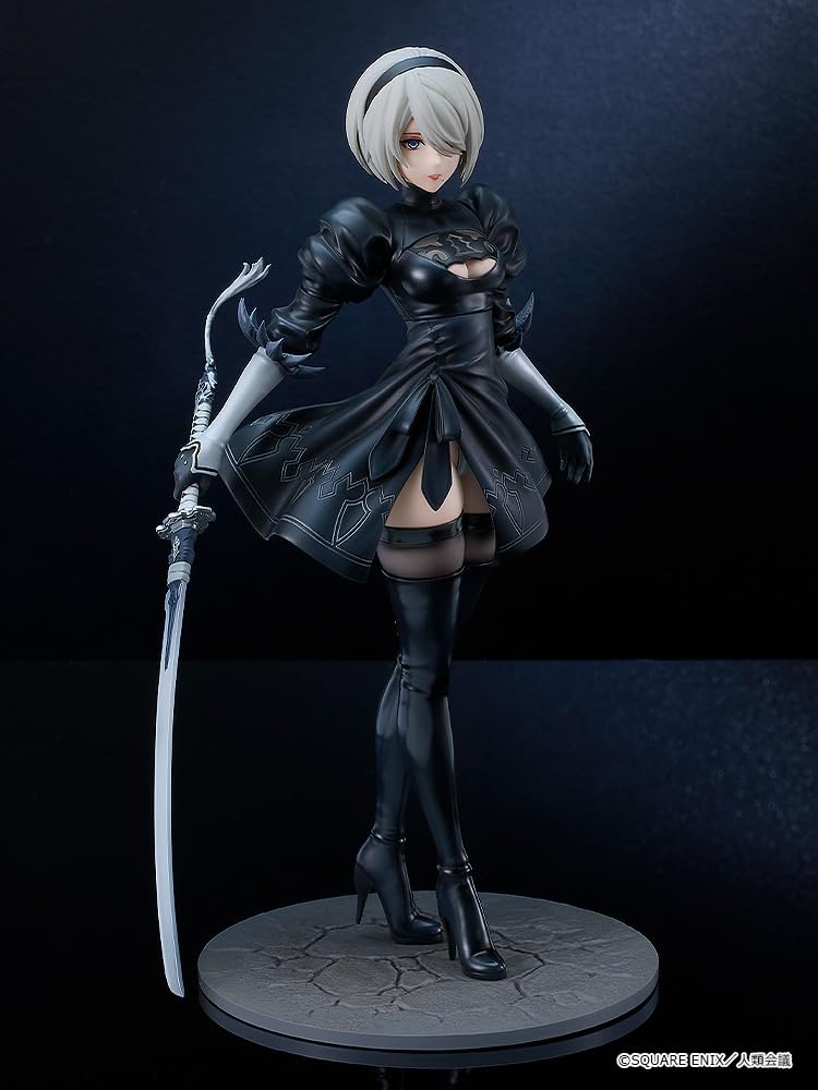 NieR Automata Ver1.1a 2B [Тип B № 2 YoRHa] Пластиковая раскрашенная готовая фигурка в масштабе 17