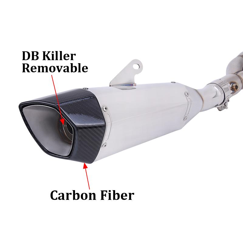 Slip On For KAWASAKI ZX4R ZX4RR ZX25R ZX 4R 4RR 25R 2023-2026 Motorcycle Exhaust System Modify Front Link Pipe Muffler DB Killer