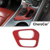 Накладка на рамку рычага переключения передач центральной консоли для Dodge Challenger 15-19 Красный карбон