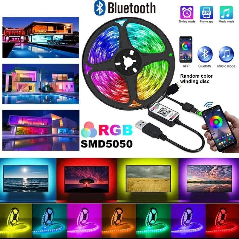 5050 RGB фоновая атмосфера световые полосы цветной Bluetooth 5v световой комплект ТВ прикроватный бар атмосферное освещение освещение украшение