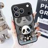 Магнитный Чехол Для Magsafe Для iPhone 17 Pro Max Милый Мультяшный Чехол-Панда Для iPhone 16 Pro Max Funda iPhone 15 14 13 12 11 16E Air
