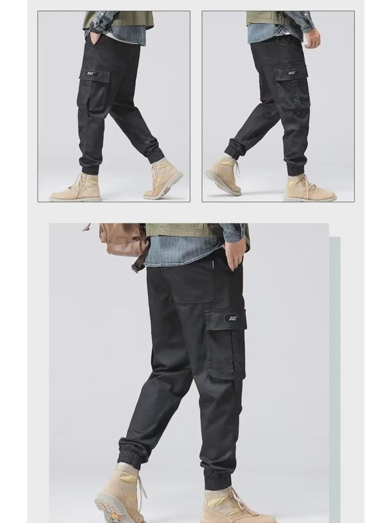 Men's Camouflage Cuffed Paratrooper Pants - Spring/Autumn Trendy Style, Perfect with Martin Boots