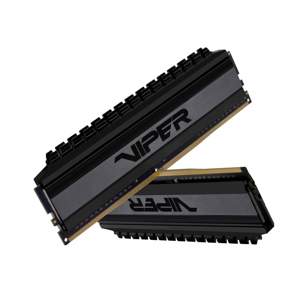 Память Patriot Viper4 Blackout Series DDR4 3000 МГц 8 ГБ x Premium Black Heatsink настольная память PVB48G300C6K PC4-24000 (4ГБ 2)