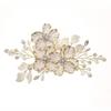 Crystal Pearl Flower Bridal Headwear Handmade Wedding Hairpin Bride Headdress  Hair Jewelry