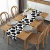 Дорожка для стола Контрастный цвет Корова Печать Прямоугольник Легкий уход Таблица Предотвращение