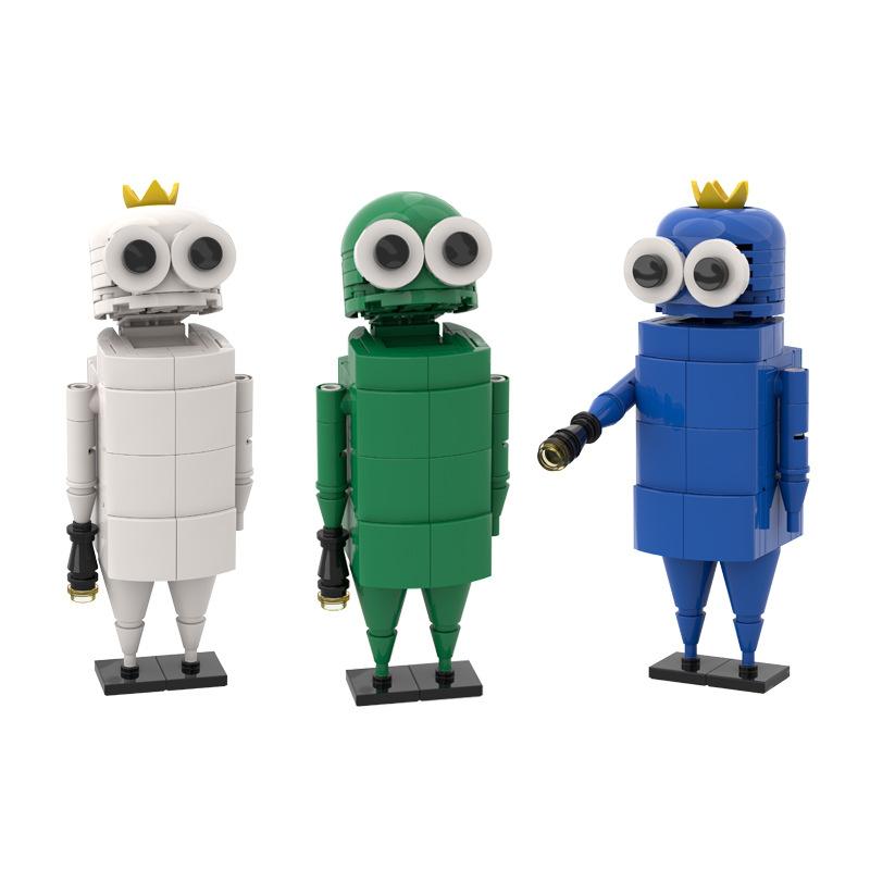 Repo Строительные Блоки Игрушки REPO Blocks Набор Хоррор Голова Человек Утка Неизвестный Худой Человек Галстук-Бабочка Строительные Фигурки Блоки для Мальчиков Подарки