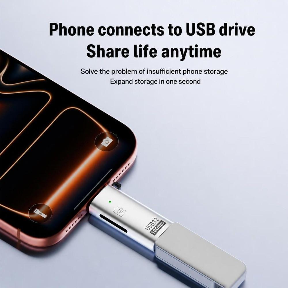 USB 3.2 Картридер TF 10 Гбит/с USB Картридер Компактный для Micro SD Картридера Ноутбуков