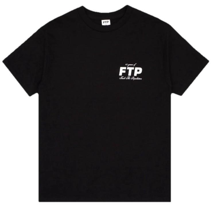 Футболка FTP 15-летний юбилей - Черная - Размер XL Унисекс