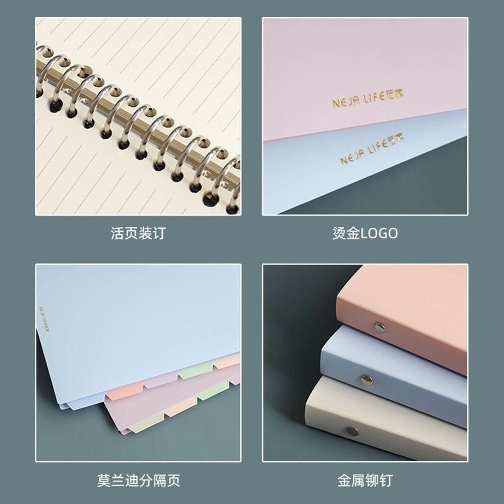 A5/B5 Color Binder Notebook Soft Student Notebooks New Student Stationery