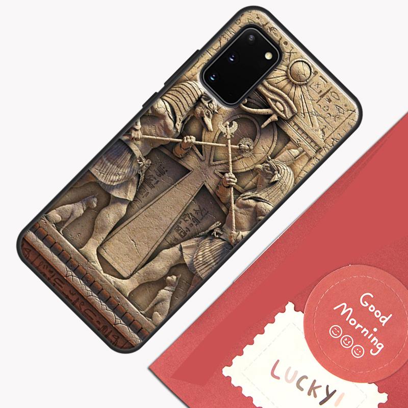 Egypt Pharaoh Mural Phone Case For Samsung Galaxy S26 S25 Ultra S20 S21 S22 S23 S24 S10 Plus S25 FE Cover Shell