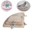 For Bird Cage Rat Pet Supplies Stand Rack Toy Perches Station Board Pet Bird Parrot Wood Platform