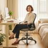 Ergonomic Office Chair, Office Chair with Footrest and Armrests, in Mesh, 59 x 65 x 123 cm, Grey