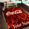 Custom Name Cola Classic Beverage  Rug, Office Rug, Chair Rug, Carpet for Living Rooms, Doormat Game Rug Home Decor Christmas Gifts
