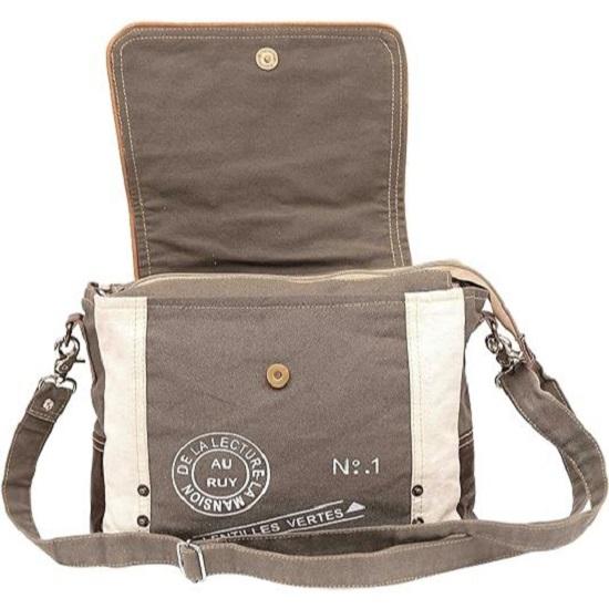 Кожаная сумка через плечо Star, регулируемая ручка, холщовая сумка через плечо