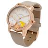 Fieldwork Women's Analog Watch with Snoopy and Leather Strap, PEANUTS 75th Anniversary Shaka Shaka Watch J, Woodstock Design, Charcoal Gray, PNT046-1