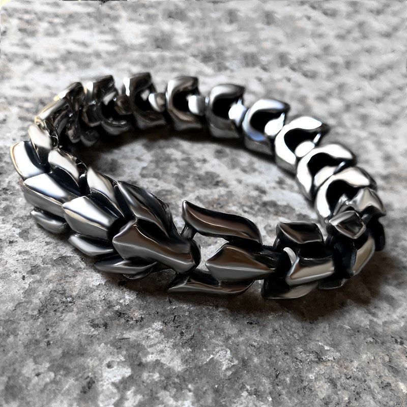 Men's Personality Domineering Keel Bracelet Men's Fashion Retro Creative Punk Bracelet Ins Niche Design Does Not Fade