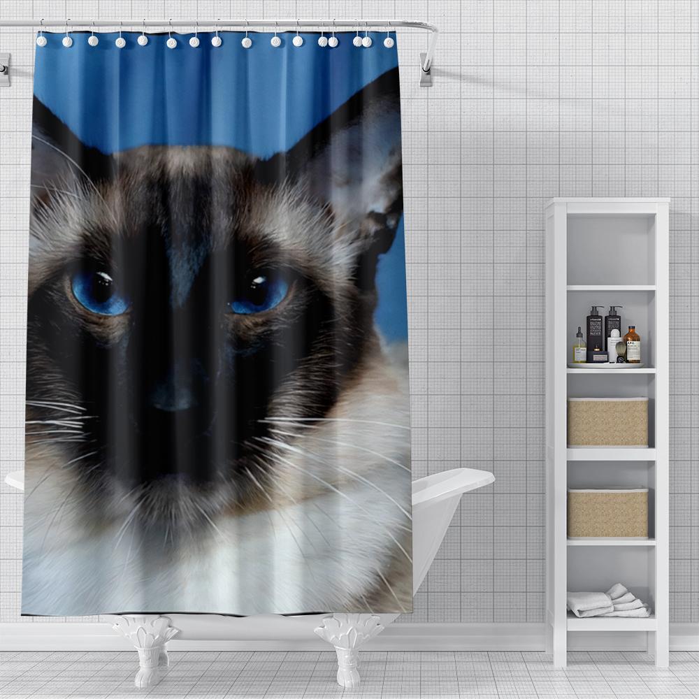 Домашние шторки для душа для ванной комнаты Пейзаж животные водонепроницаемая ткань шторы для ванной современные шторки для душа 180x200 240x200