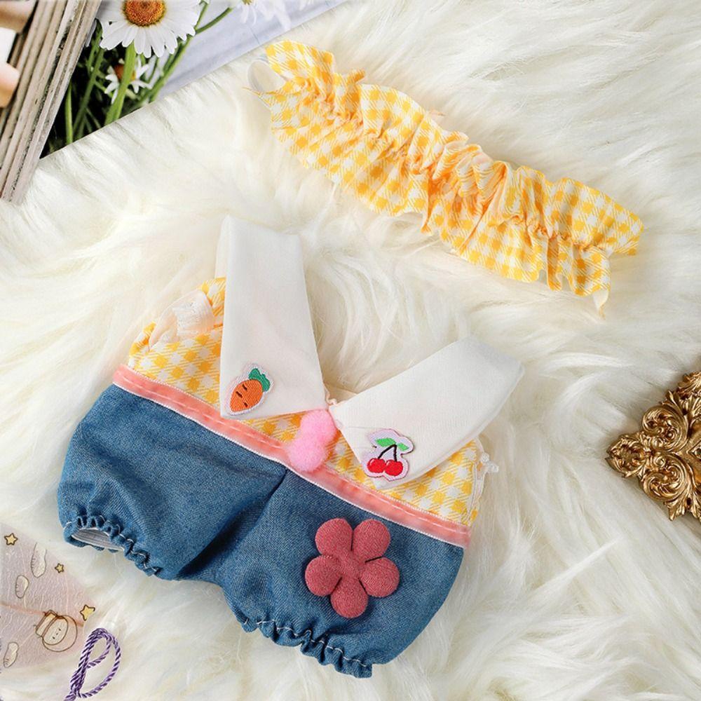 With Bow Headband Accessories Princess Dress 10 Styles Doll Skirt 20cm Cotton Doll/EXO Idol Dolls