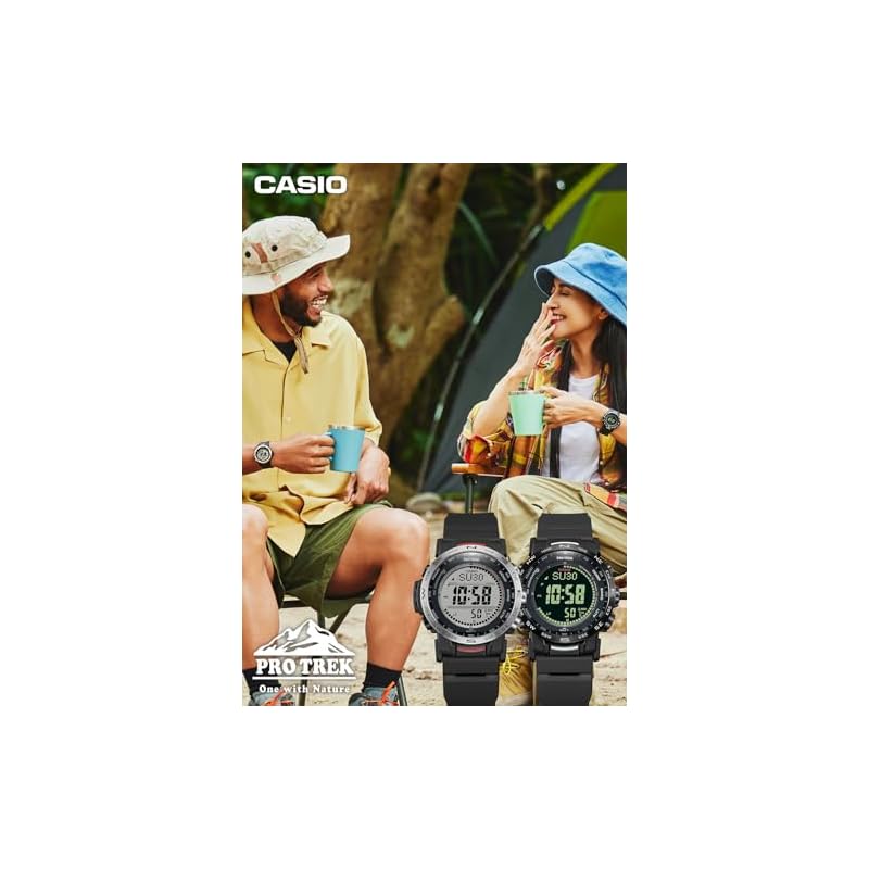 Часы Casio Pro Trek [Официальный японский продукт] Линия Climber Радиоуправляемые солнечные часы Сделаны из биомассы PRW-35-1AJF Мужские Черные