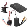 3650 3600KV Brushless Motor 60A ESC Programming Card Heat Sink Combo Set for 18 110 RC Car