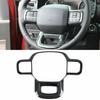 Carbon Fiber Steering Wheel Cover Trim For Ford F150 F-150 2021-2024