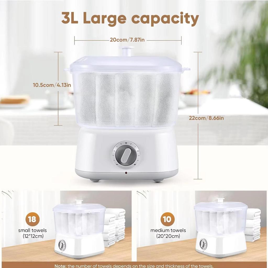 Профессиональный полотенцесушитель, парогенератор для спа-салона, быстрый нагрев до 202°F, влажный теплый полотенцесушитель для лица, парикмахерская