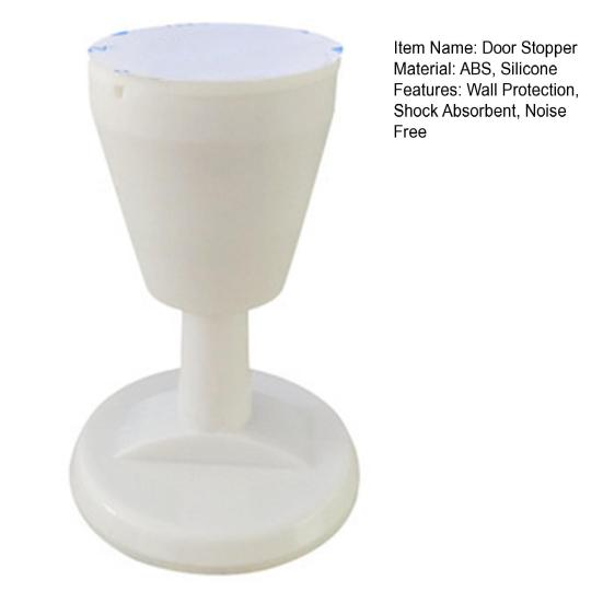 Silicone Door Stopper Wall Protector Shock Absorbent Noise Free Self-Adhesive No Drilling