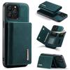 DG.MING M1 Series for iPhone 16 Pro Max Case Kickstand PU Phone Cover with Detachable Wallet