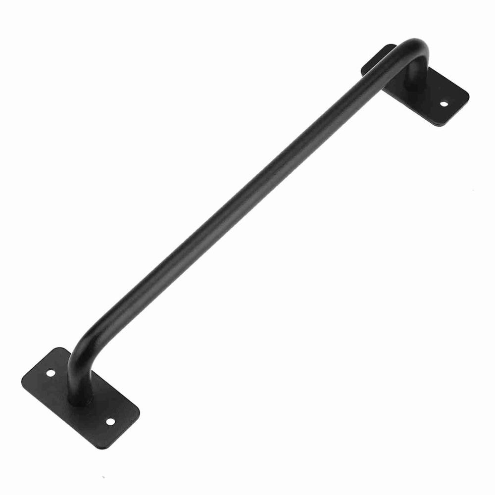 Black Heavy Duty Door Pull Reinforced Metal Gate Handle Heavy Sliding Barn Door Handle Garages
