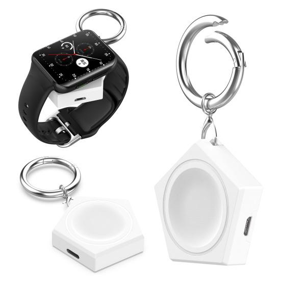 Беспроводное зарядное устройство для часов с брелоком Компактное мини портативное быстрозарядное зарядное устройство для часов SamsungGalaxy Watch 3/4/5/6