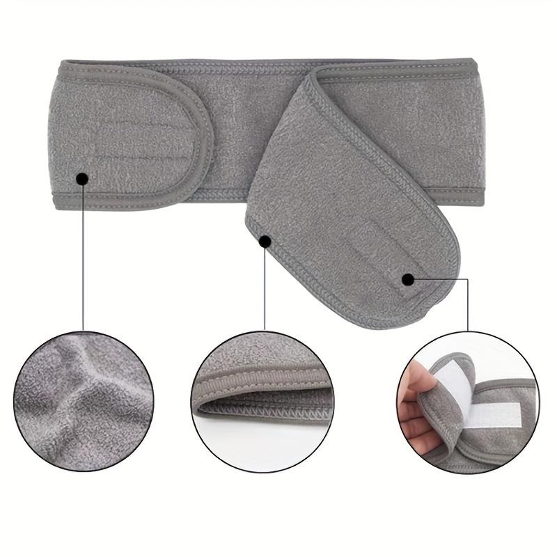 Женская регулируемая широкая повязка на голову - отличный косметический аксессуар для йоги, спорта, спа, ванны, душа, макияжа и умывания лица