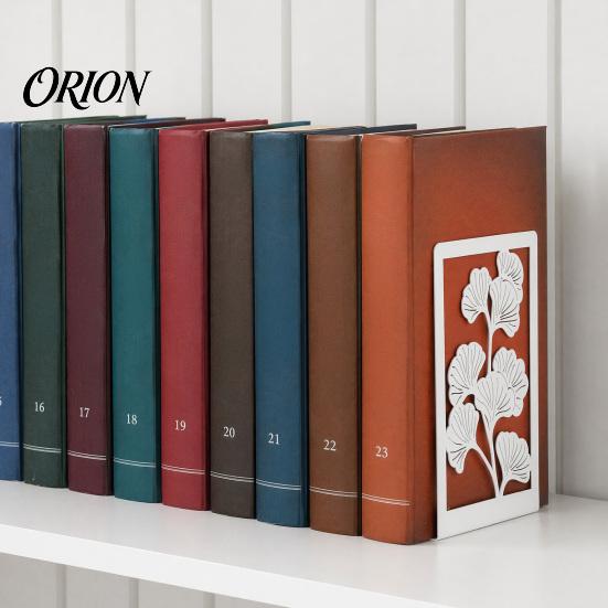 Аксессуар для книжной полки, 1 пара, металлические декоративные подставки для книг, окончания в виде листа гинкго/монстеры для противоскользящей подставки на книжной полке, нескользящие стопоры для домашнего офиса