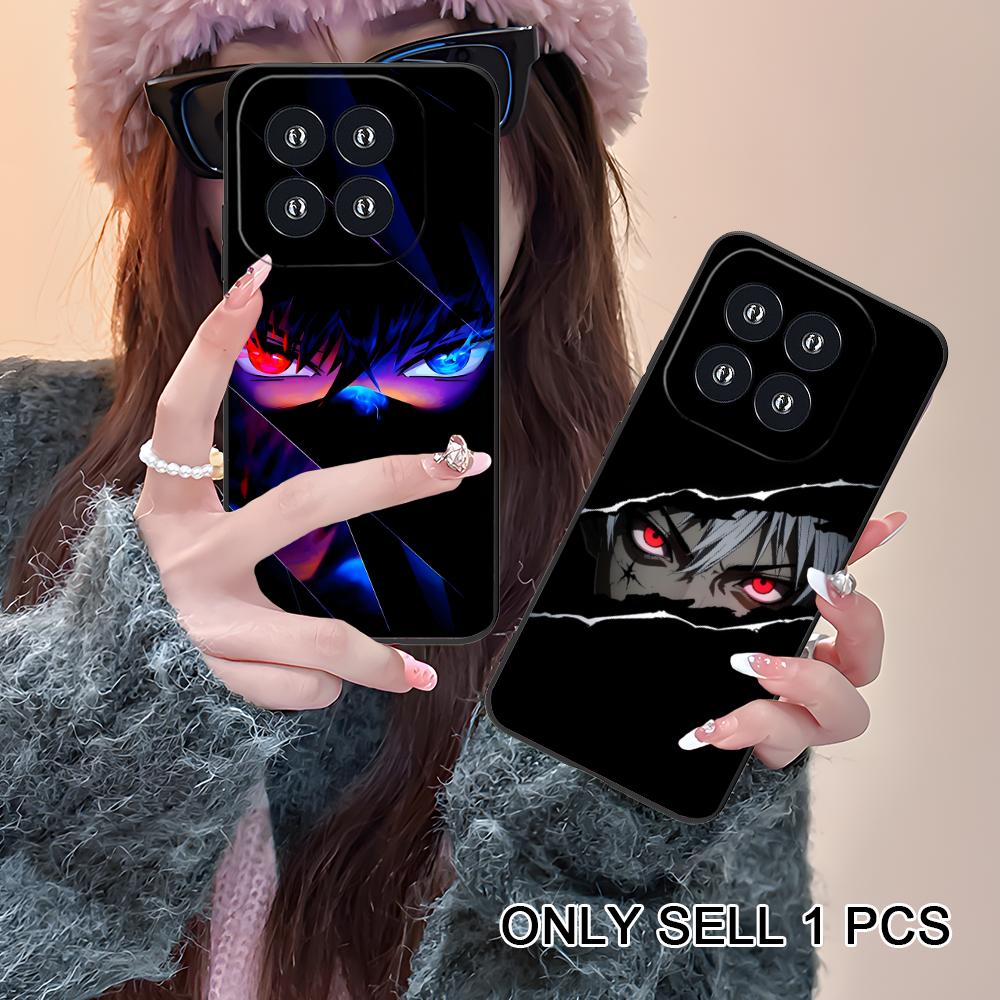 Anime Eyes Phone Case for Xiaomi 15 14 13 12 Mi 11 T Ultra Lite Pro S X 5G Soft TPU Shockproof Cover