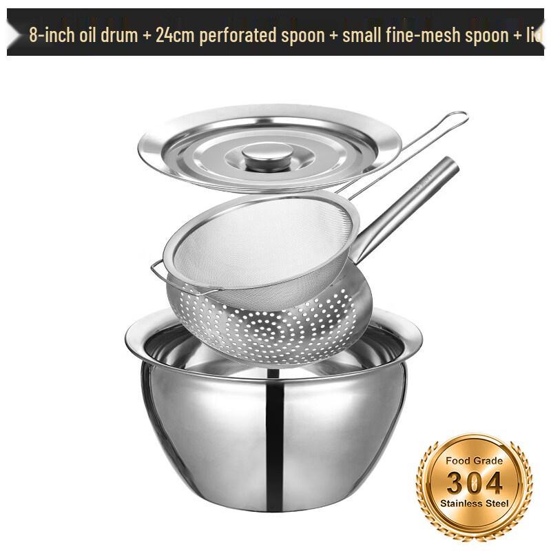 Naijiang 304 Stainless Steel Oil Filter Pot Set