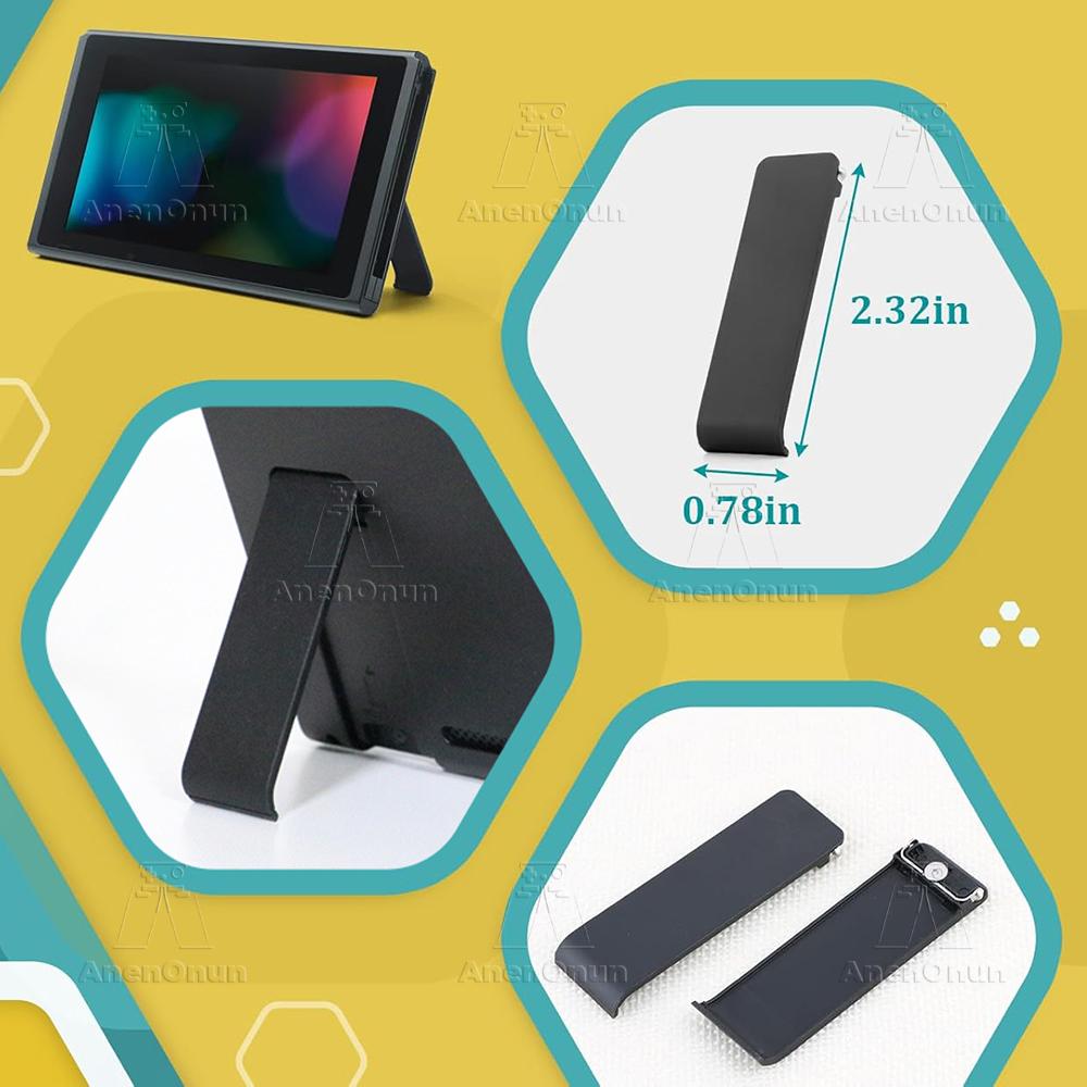 Back Kickstand for Switch Replacement Repair Parts Premium Console Support Bracket Durable ABS Foldable Stand Holder Accessories