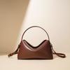 New Women's Bag, Leather Bag, High-end Niche Portable Shoulder Messenger Bag